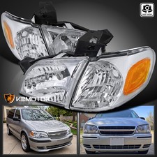 Fits 1997-2005 Chevy Venture Silhouette Montana Clear Headlightscorner Lamps