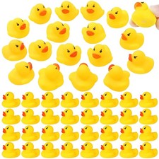 GADIEDIE Rubber Duck 50 Pack Mini Ducky Float Ducks Baby Small, Yellow