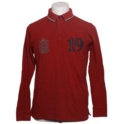 Gaudi Jeans, Rugby Shirt, Größe: L, Rot, Baumwolle/Elasthan, Print, Herren #dzn