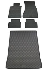 Gummi Fußmatten Kofferraumwanne für 5er BMW G30 2017-2023 im Set Gummimatten