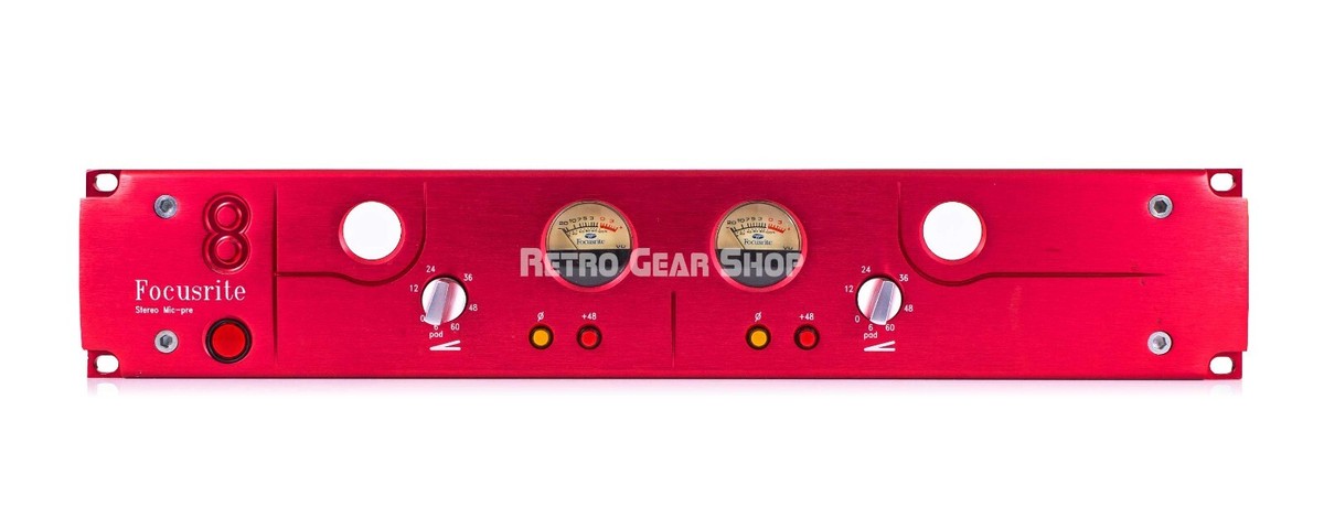 Focusrite Red 8 Stereo Dual Microphone Preamp Mic Pre Vintage | eBay
