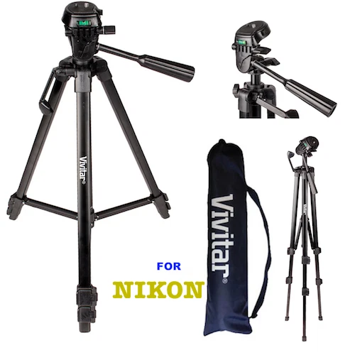 BOLSA MOCHILA TRÍPODE + KIT REMOTO PARA CÁMARA RÉFLEX DIGITAL NIKON D5500 D5300 D3400 D3200 Foto 2 de 4