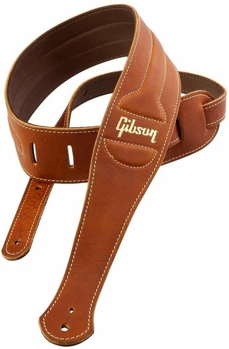 GIBSON ASCL-BRN The Classic Brown Leather with Suede Back Guitar Strap