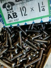 250 POZI PAN HEAD SELF TAPPING SCREWS 1 1/4" X 12 GKN,Old Stock  - SELF TAPPERS