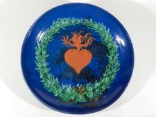 Max LAEUGER Kandern Jugendstil Keramik ° Art Nouveau Wandteller 1897 ° Unikat