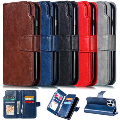 Fr iPhone 17 Air 16 15 14 13 12 Pro Max XR 8 Plus Case Leather Wallet Flip Cover
