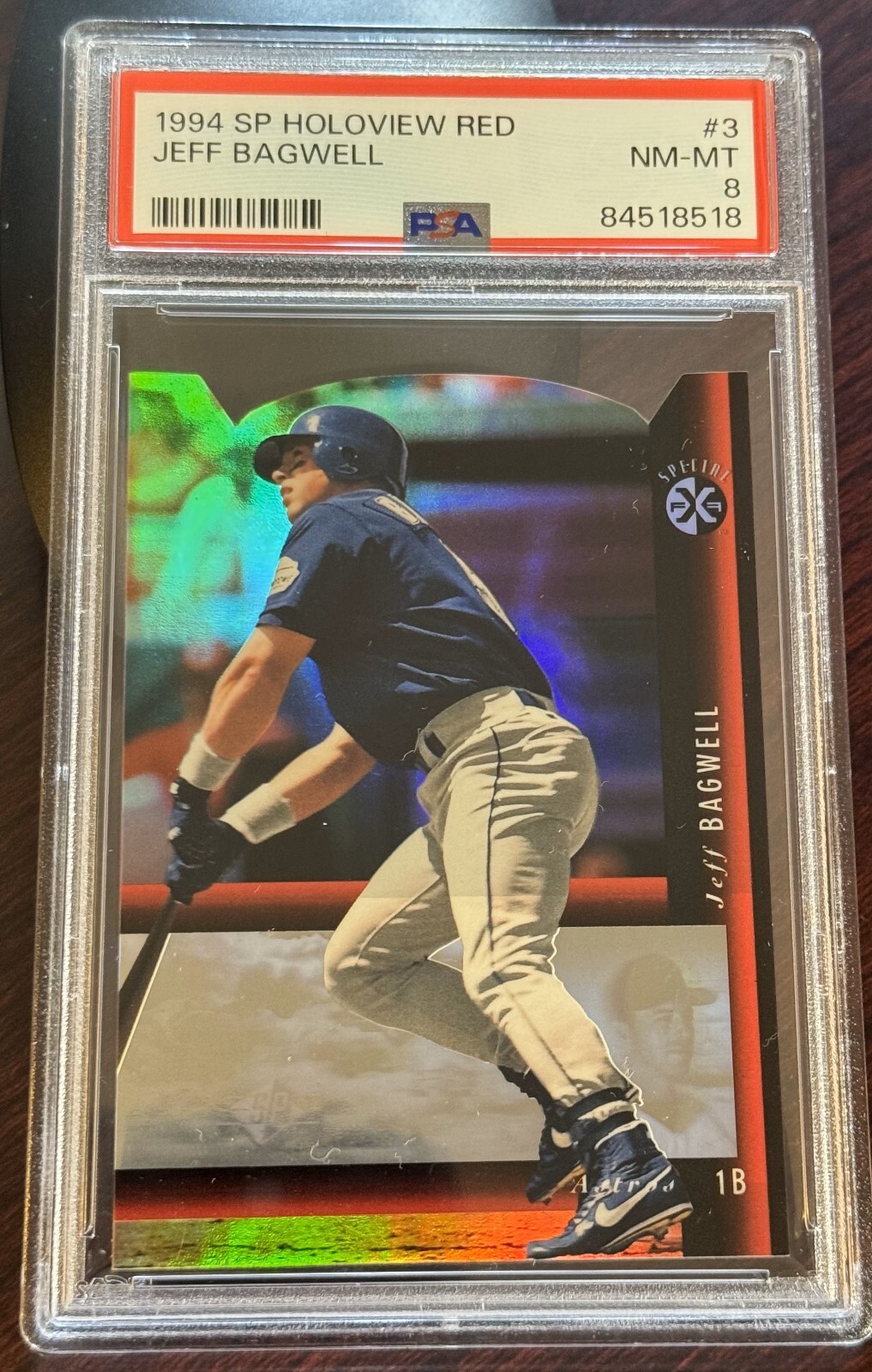 Jeff Bagwell #3 Baseball Cards 1994 SP Holoview Red trading card — raw and PSA graded price guide