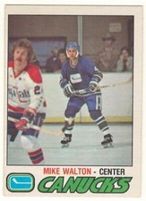 1977-78 O-PEE-CHEE # 350 MIKE WALTON CANUCKS OPC HOCKEY - NICE AND NO CREASES