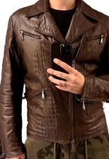 Versace Jeans Lederjacke Herren Gr. L