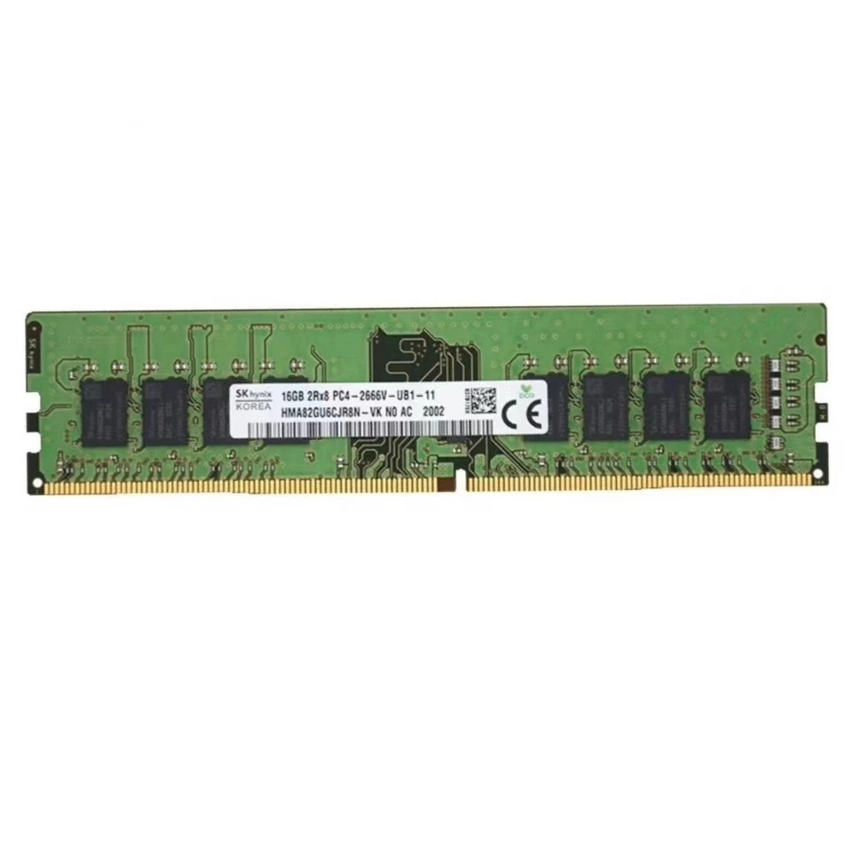 New Hynix DDR4 32GB ( 2X16GB ) 2666MHz PC4-21300 2RX8 UDIMM Desktop Memory Ram - Image 2 of 4