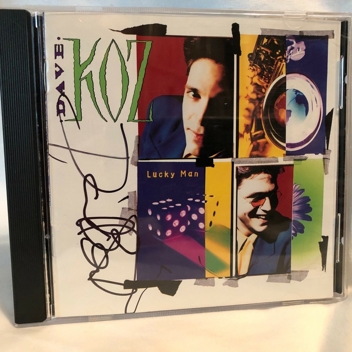Signed Dave Koz +3- Dave Koz CD Lucky Man , D 164060, 1993 | eBay