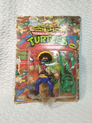 Unpunched 1992 Playmates TMNT Teenage Mutant Ninja Turtles Bandito Bashin' Mike - Foto 9 di 9