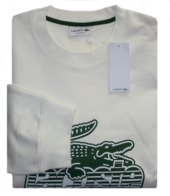 Lacoste Blanc Classic Fit Pullover / Sweatshirt Gr. 4XL / 5XL / 6XL