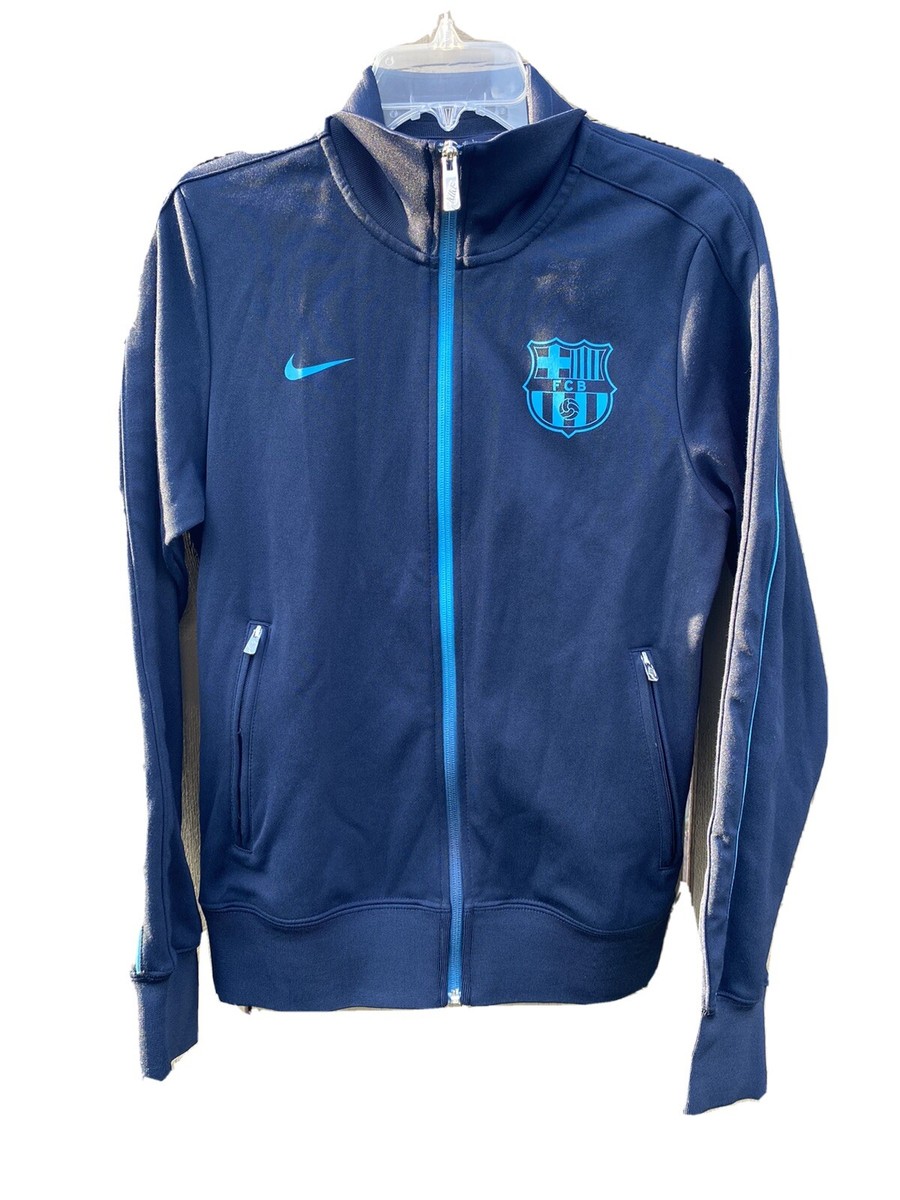 FC Barcelona NIKE Barca FCB Full Zip Spell Out Men's Soccer FC Barcelona NIKE Barca FCB Full Zip Spell Out Men's Soccer