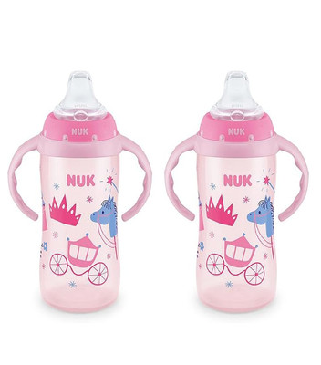 NUK Learner Cup 10 oz 8+ Months 2 Count BPA Free Spill Proof Sippy Cup