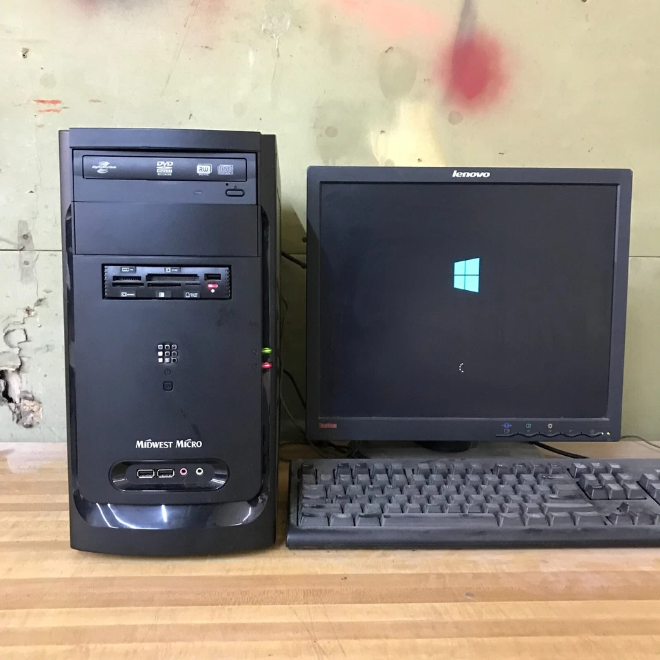 Custom Midwest Micro Desktop PC Computer - Athlon 2.30GHz 3GB Ram (Windows 10) - Image 2 of 4