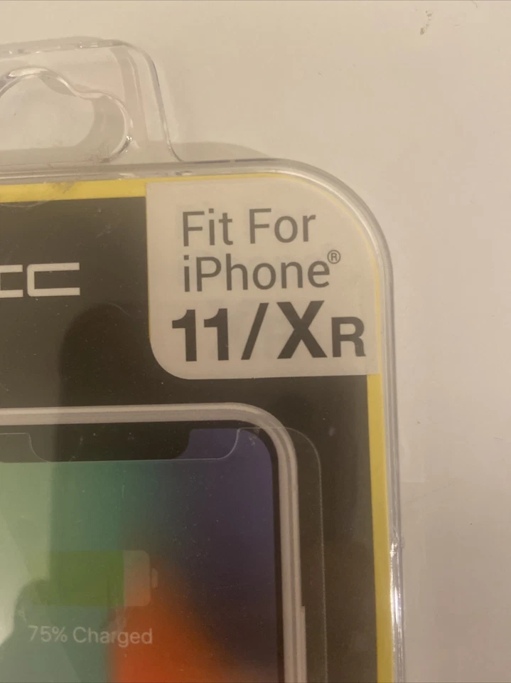 DOS protectores de pantalla de vidrio templado acónico para iPhone 11/Xr® 0,33 mm dureza 9H Foto 4 de 4