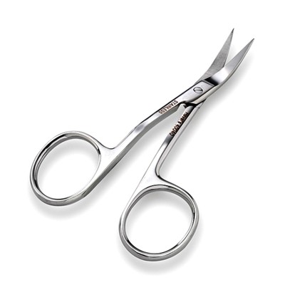 Havel's 3-1/2'' Double Curved Left-Handed Embroidery Scissors - Pointed Tip