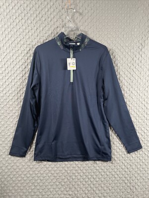 Puma x Liberty 1/4 Zip Floral Collar Mens M Golf 621640 02 UPF 50+