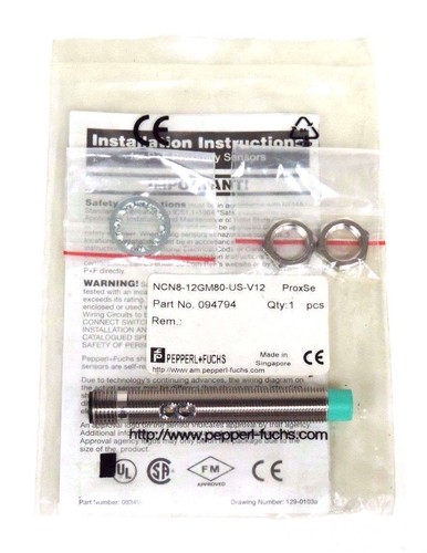 Neu im Karton Pepperl + Fuchs NCN8-12GM80-US-V12 Näherungsschalter 094794, NCN812GM80USV12 - Bild 1 von 4