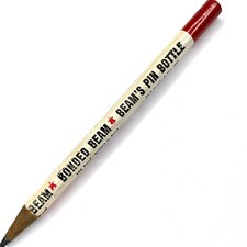 James Beam's Whiskey Advertising Jumbo Wood Pencil Clermont Kentucky Bourbon G23