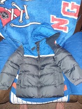iXtreme Jacket Coat Blue Black Water Resistant Hooded Puffer Boys Size 5 - NEW