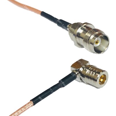 RG316 TNC FEMALE to QMA MALE ANGLE RF Cable Rapid-SHIP LOT