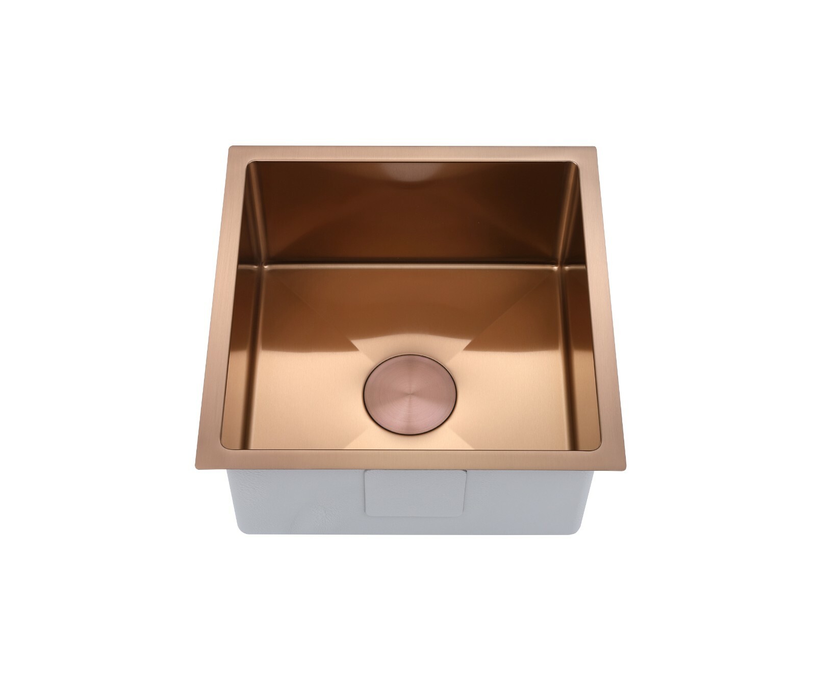 Burnished rose Gold Copper stainless steel kitchen sink R10 trough pantry bowl