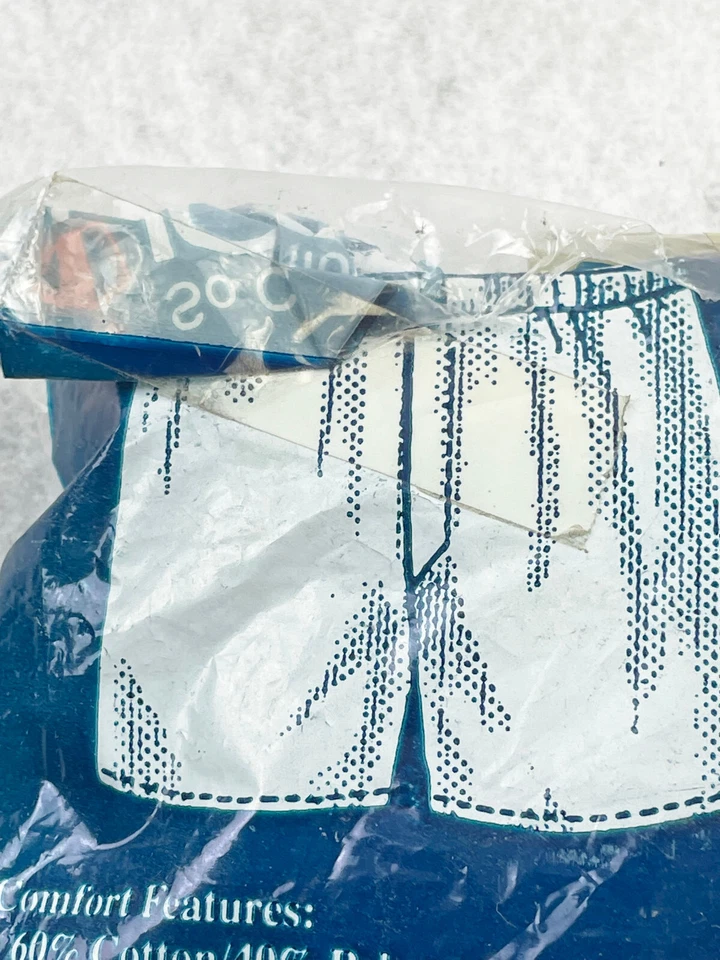 复古 1990 年男孩足球拳击短裤 - 蓝色 - S 码 6-8 - 全新旧库存  — 第 4/4 张图片