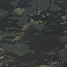 59"W Camo Black Camouflage Water Repellent Resistant Ripstop Fabric