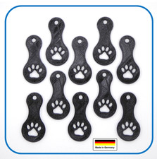 10 x Einkaufswagenchip Pfote SOFORT abziehbarer Einkaufswagenl&ouml;ser Pfoten Hund