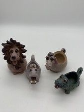 Lot of 4 Pete Apsit Miniatures Holy Herd Lion Camel Alligator Hippo