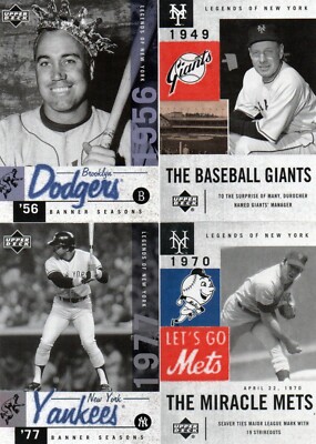 2000 UPPER DECK LEGENDS OF NEW YORK SINGLES #8 THRU #200***YOU PICK***