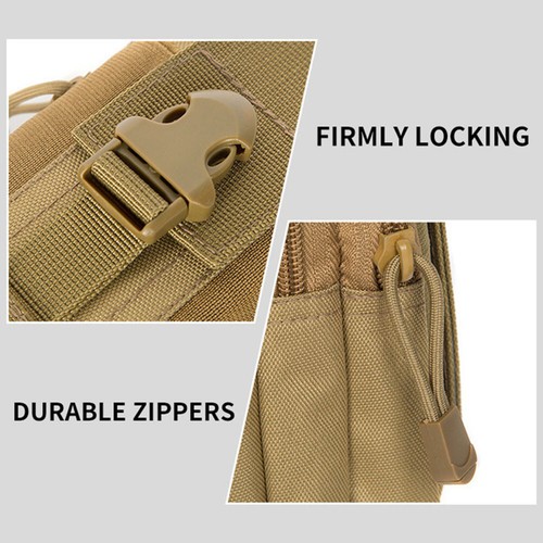 Men's Tactical Molle Pouch Compact Utility Belt Waist Bag Cell Phone Holster US - 第 13/32 張圖片