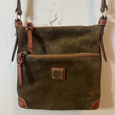 Dooney & Bourke Suede Soft And Sleek Letter Carrier Shoulder/crossbody Nice!
