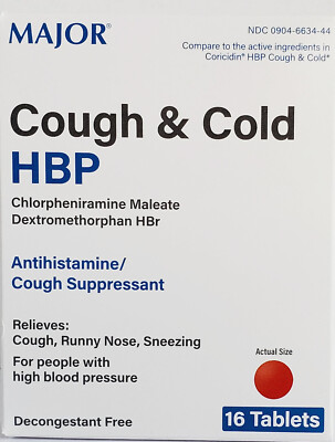Major Cough & Cold HPB 16ct - Exp Date 12-2027