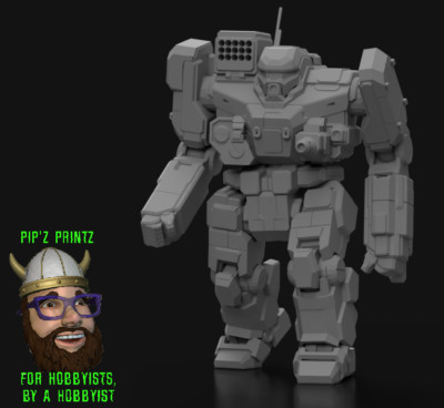BNC-LM Banshee La Malinche Alternate Mech Model For Battletech 6mm-10mm-15mm