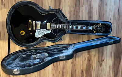 PSA/DNA Epiphone Lucille BB King Signed Hollow Body 6-String RH Electric Guitar