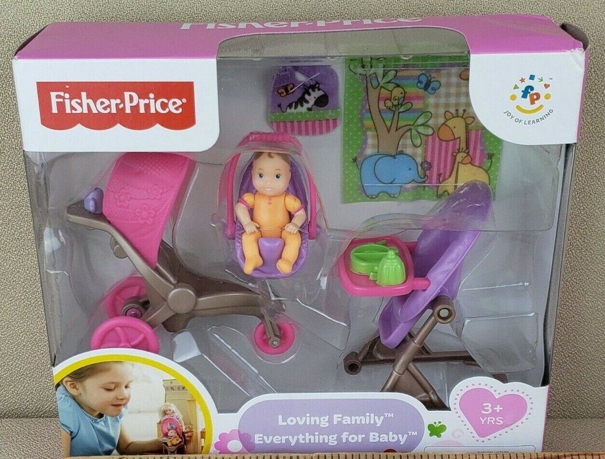 Fisher-Price Loving Family EVERYTHING FOR BABY Playset Stroller SEALED PKG  DSTRS