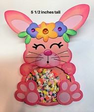 EASTER BUNNY SHAKER scrapbook paper piecing 3D die cut by Rhonda