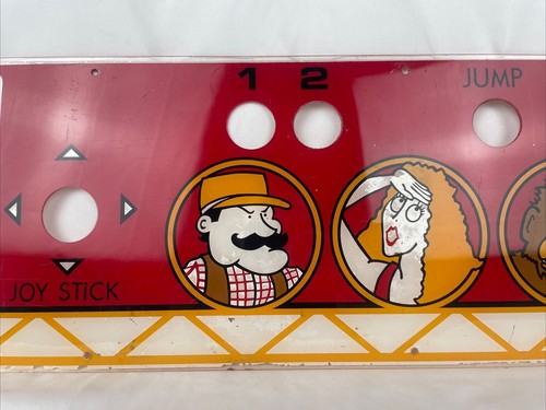 Vintage 80s Aftermarket Donkey Kong Arcade Game Control Panel - Foto 3 di 12