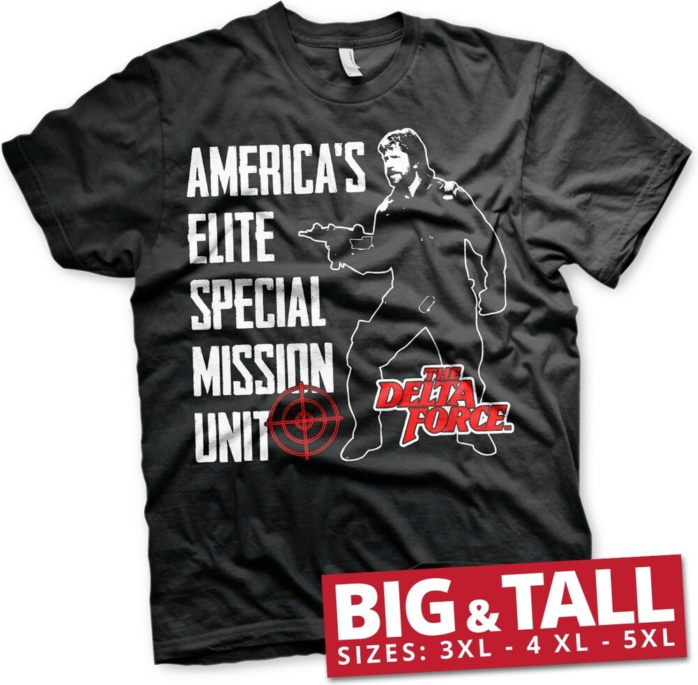 Delta Force Americas Elite Special Mission Unit Big - Tall T-Shirt Black