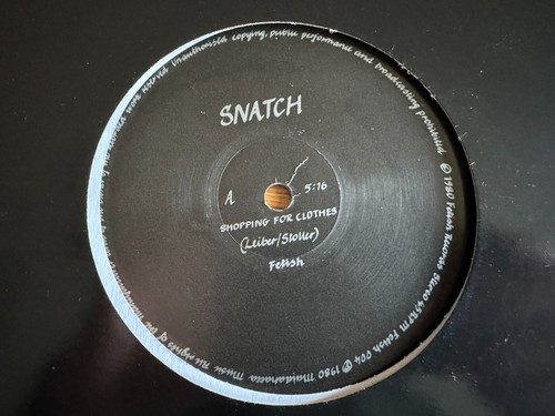 Snatch - Shopping For Clothes 12" 1980 EX Vinyl Joey Red Army Fetish Records 004 - Picture 2 of 4