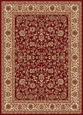 Red Leaves Vines Persien Area Rug Oriental Flowers Scrolls Oriental Carpet