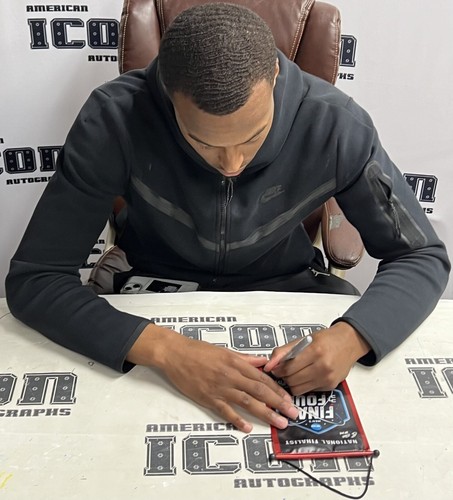 Micah Parrish Signed 2023 SDSU Aztecs NCAA Houston Final 4 Mini Banner BAS COA - Picture 2 of 24
