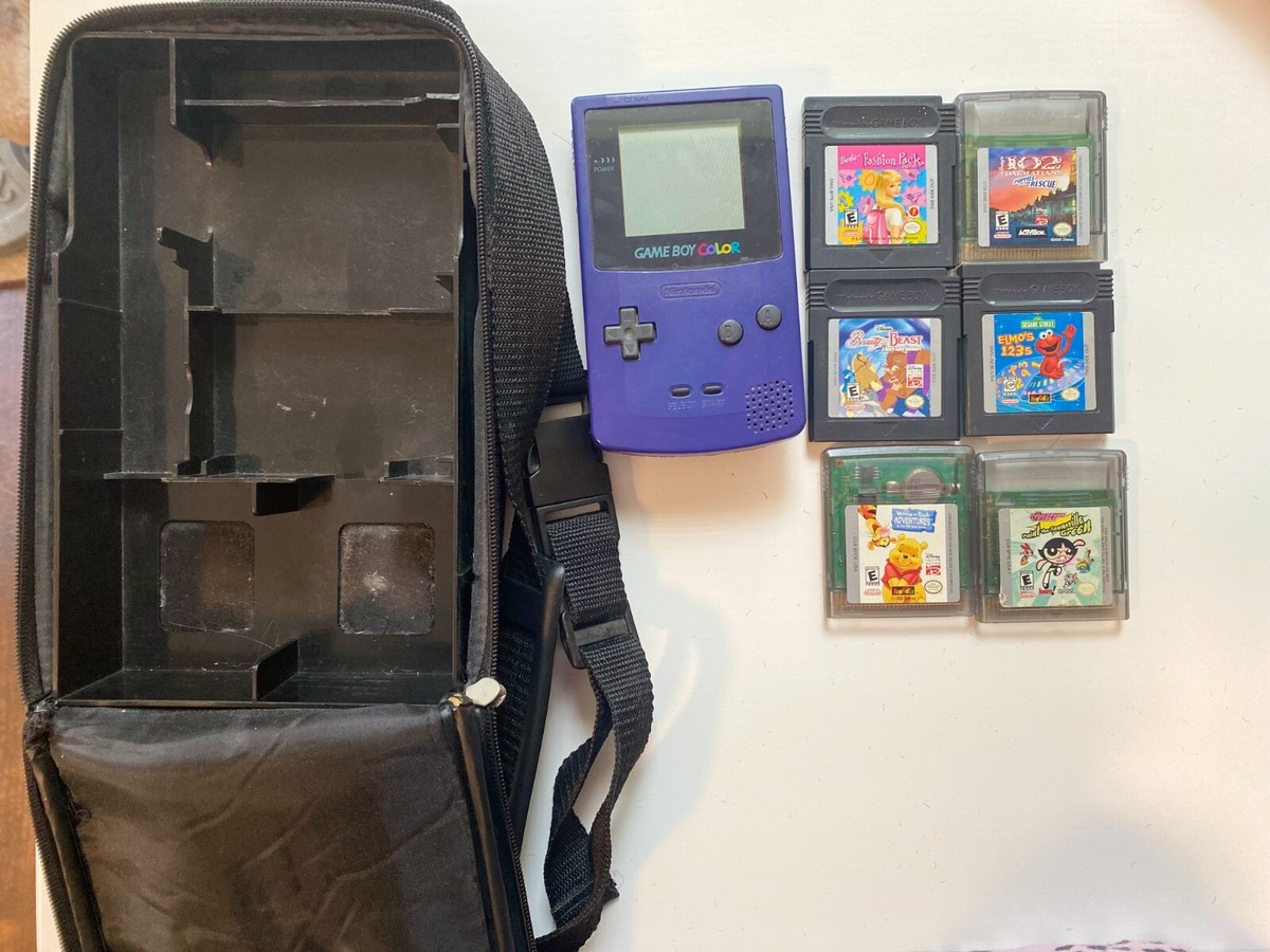Nintendo Game Boy Box Blue with 6 Games - Retro Gaming Fun! Made
