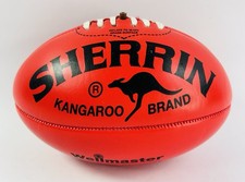 Sherrin Kangaroo Brand Mini AFL Football Red Wellmaster Corporate Promo Ball