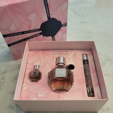 NIB Flowerbomb EDP by Viktor & Rolf 3 Piece GIft Set INCLUDING 50ml, 10ml,& 7ml 