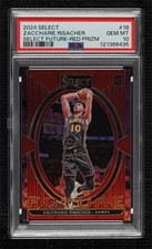2024-25 Select Future Red Prizm 93/99 Zaccharie Risacher PSA 10 GEM MT Rookie RC