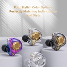 Enhances Bass Wire Earbud Interchangeable Cord Builts In Mics For Clear Call